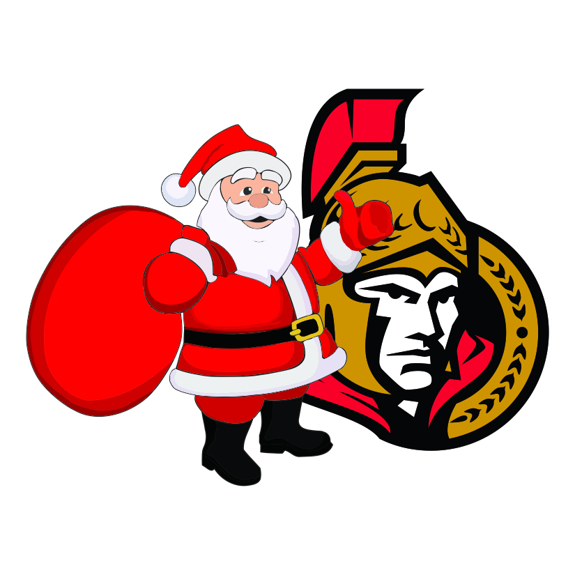 Ottawa Senators Santa Claus Logo iron on paper